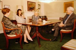 Elizabeth Hayes, Lady Paula and Sir David Brown, Walter Hayes Elizabeth Hayes, Lady Paula and Sir David Brown, Walter Hayes