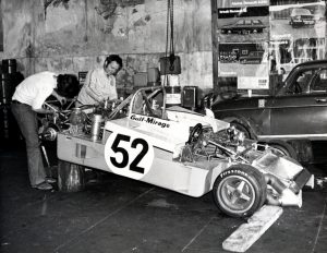 Gulf Mirage DFV test weekend Le Mans Walter Hayes John Wyer