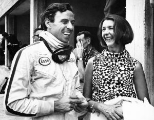 Jim Clark and Elizabeth Hayes Monza 1967