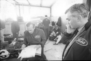 Team Lotus pits US Grand Prix F1 Colin Chapman Graham Hill Jim Clark Walter Hayes 1967